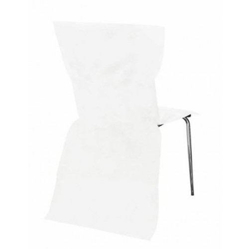6 HOUSSES DE CHAISES BLANC
