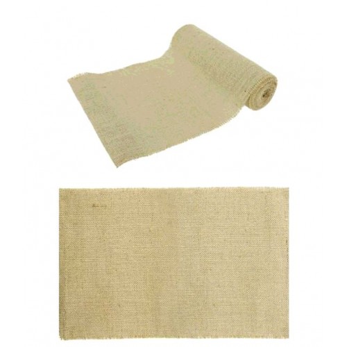 CHEMIN DE TABLE JUTE FIL D'OR 29CMX3