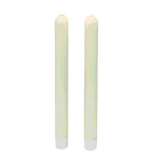 SET 2 BOUGIES FLAMBEAUX FLAMME LEDS 25 X 2 CM