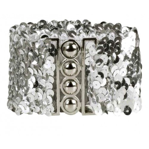 CEINTURE PAILLETTES ARGENT