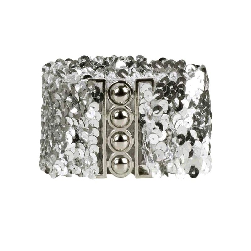 CEINTURE PAILLETTES ARGENT