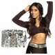 CEINTURE PAILLETTES ARGENT