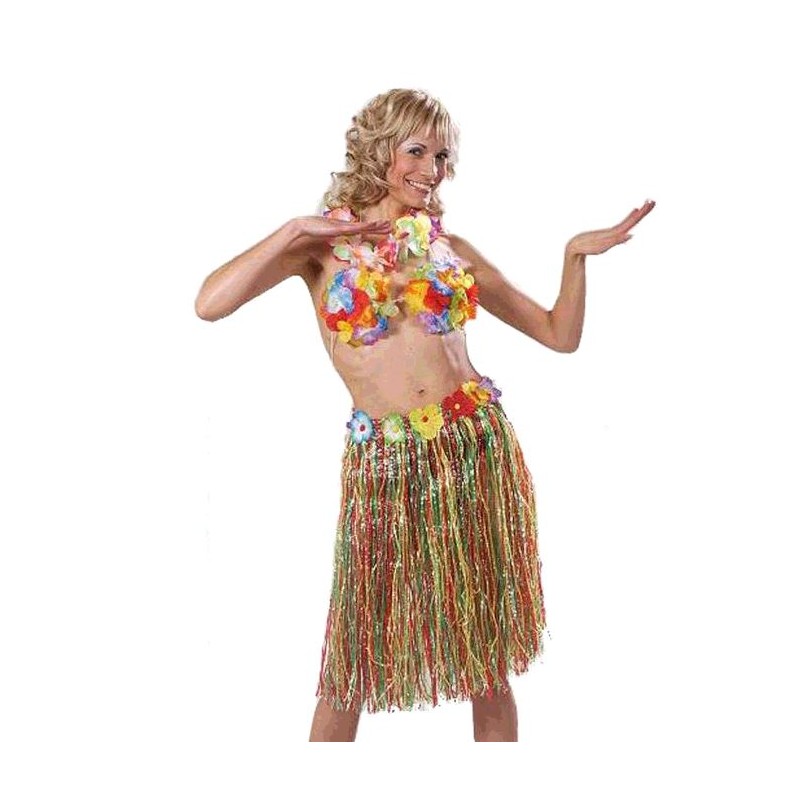 JUPPE HAWAIENNE 60 CM MULTICOLORE