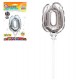 DECO GATEAU BALLON ARGENTE 0