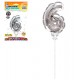 DECO GATEAU BALLON ARGENTE 6