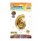 DECO GATEAU BALLON DORE 6