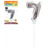 DECO GATEAU BALLON ARGENTE 7