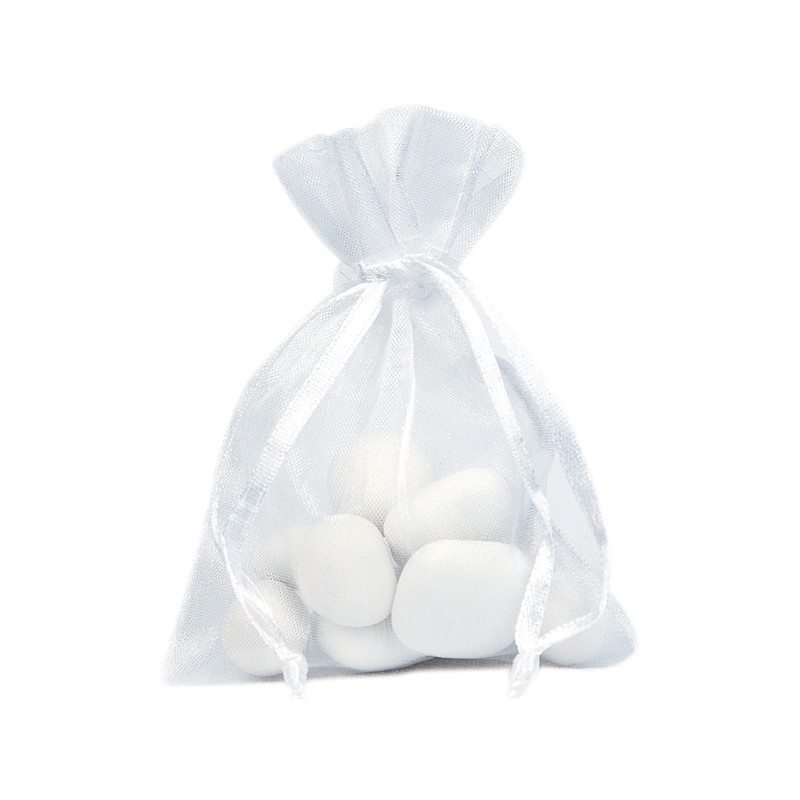 10 SAC ORGANZA BLANC