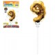 DECO GATEAU BALLON DORE 9