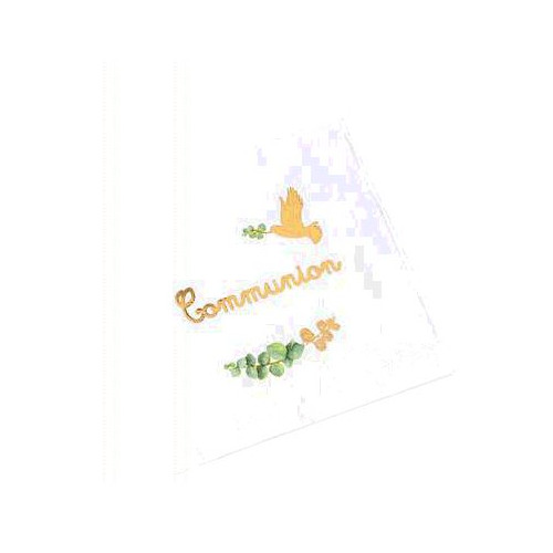 16 SERVIETTES COMMUNION BLANCHES