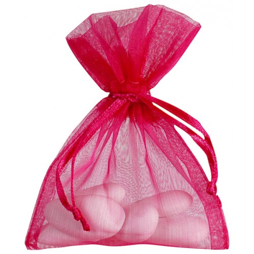 10 SAC ORGANZA FUSHIA