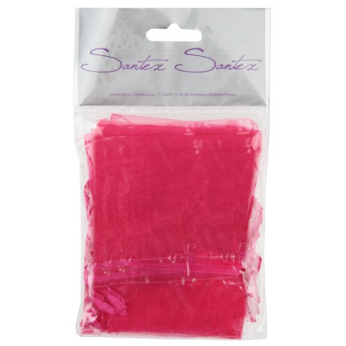 10 SAC ORGANZA FUSHIA