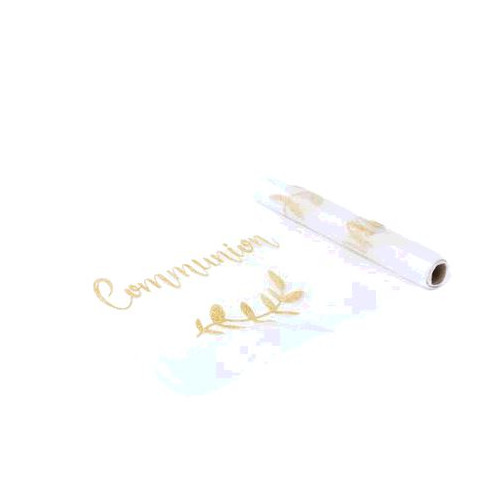 CHEMIN DE TABLE COMMUNION ORGANZA