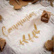 CHEMIN DE TABLE COMMUNION ORGANZA