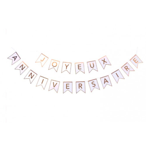 Guirlande Joyeux Anniversaire 18 Fanions Ouest Fetes