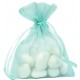 10 SAC ORGANZA MENTHE