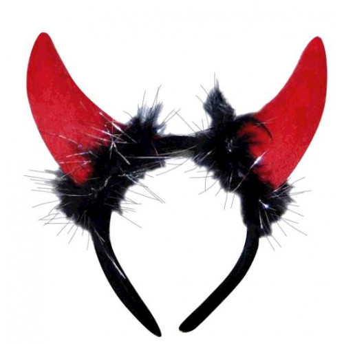 CORNE DIABLE TINSEL PLUME NOIR