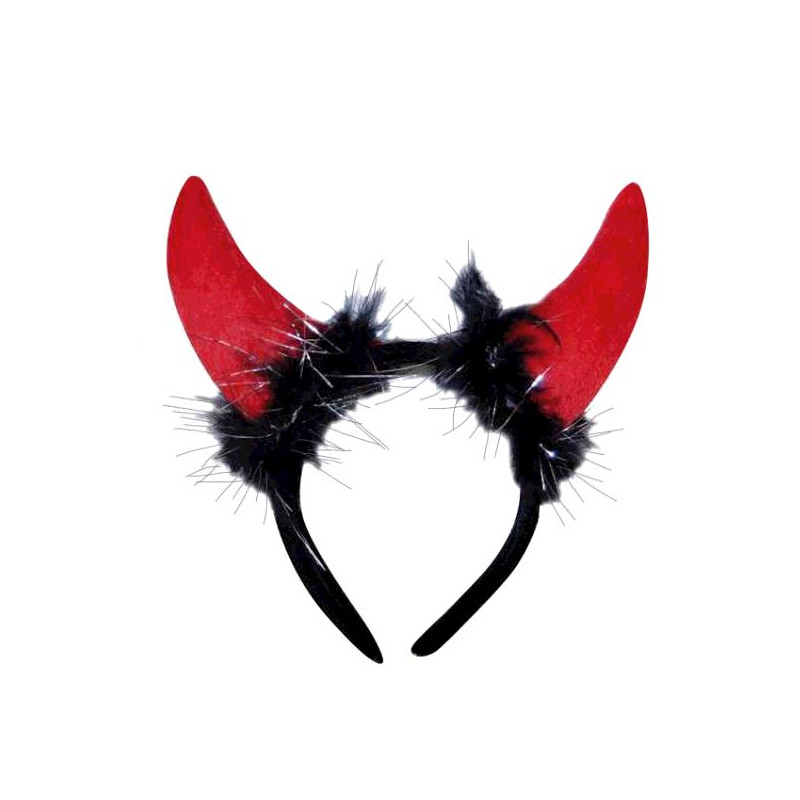 CORNE DIABLE TINSEL PLUME NOIR