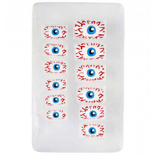 SET 12 ONGLES YEUX AUTO-ADH