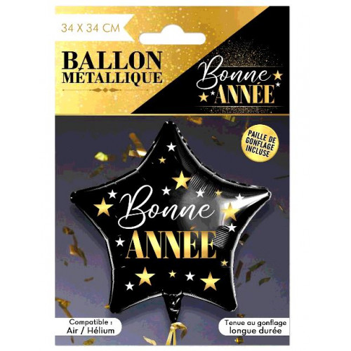 BALLON METAL ETOILE BONNE ANNE