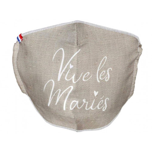 MASQUE LAVABLE VIVE LES MARIES