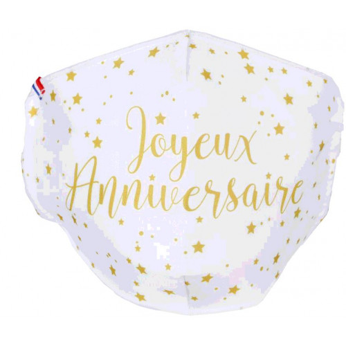 MASQUE LAVABLE ANNIVERSAIRE