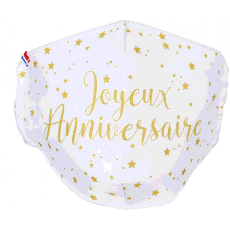MASQUE LAVABLE ANNIVERSAIRE