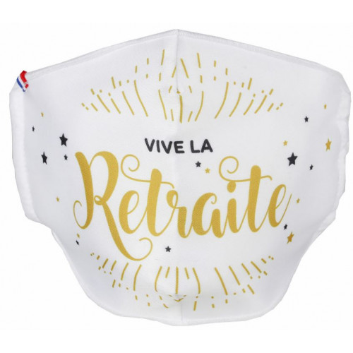 MASQUE LAVABLE VIVE LA RETRAITE