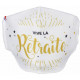 MASQUE LAVABLE VIVE LA RETRAITE