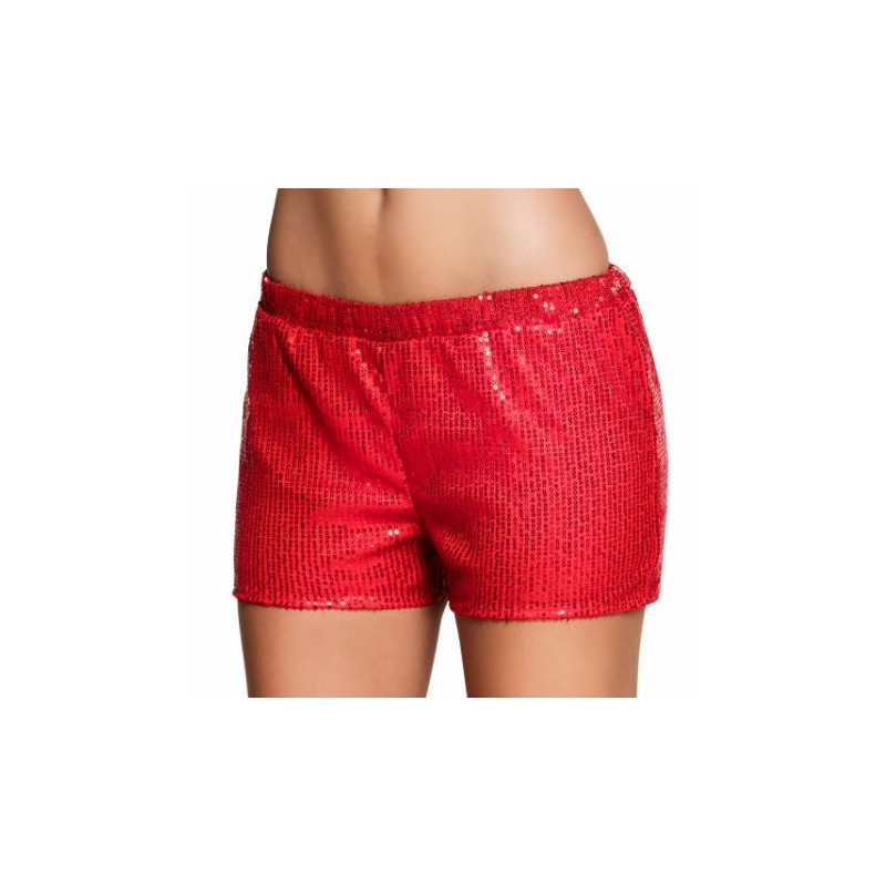 SHORT SEQUINS ROUGE M