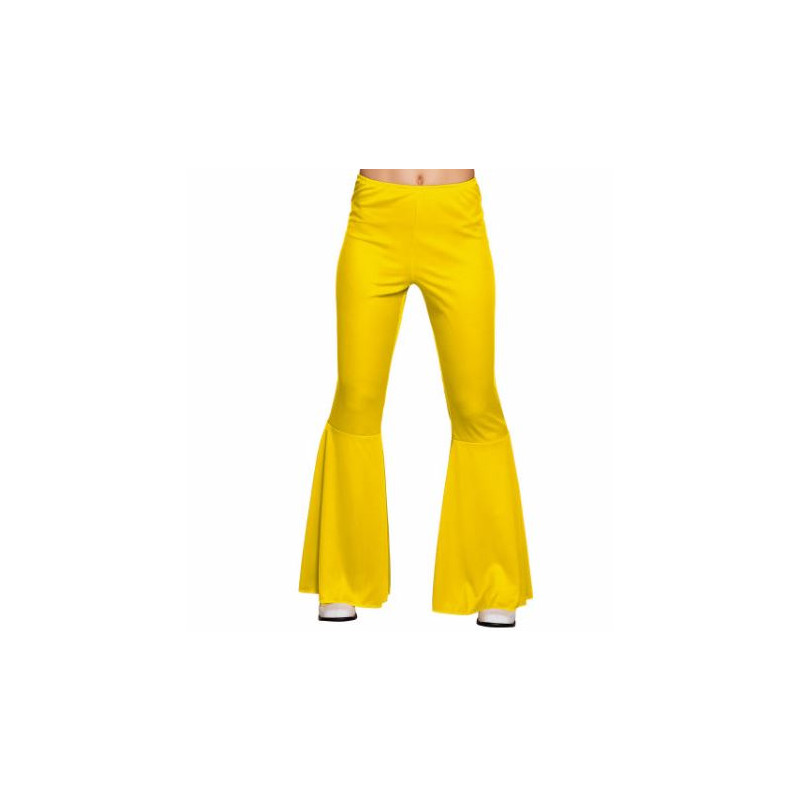 PANTALON ÉVASÉ JAUNE M STRETCH