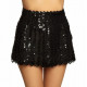 MINI JUPE SEQUINS NOIR