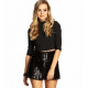 MINI JUPE SEQUINS NOIR