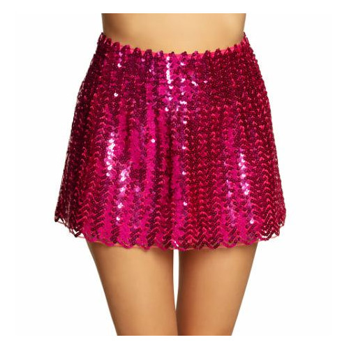 MINI JUPE SEQUINS FUCHSIA