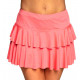 MINI JUPE RUFFLES ROSE FLUO