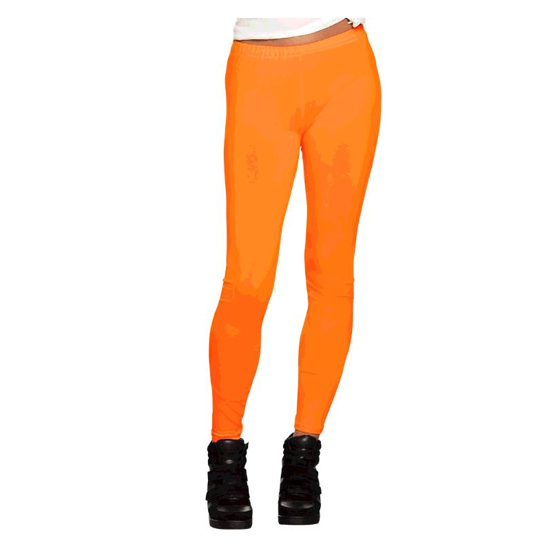 LEGGING ORANGE FLUO STRETCH M