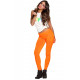 LEGGING ORANGE FLUO STRETCH M