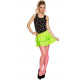 MINI JUPE RUFFLES VERT FLUO