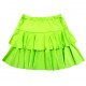 MINI JUPE RUFFLES VERT FLUO