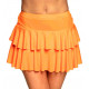 MINI JUPE RUFFLES ORANGE FLUO