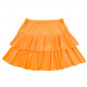 MINI JUPE RUFFLES ORANGE FLUO