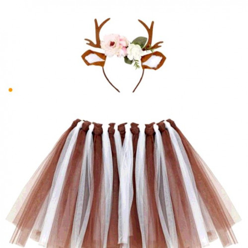 COSTUME DE RENNE (TUTU, BANDEAU)