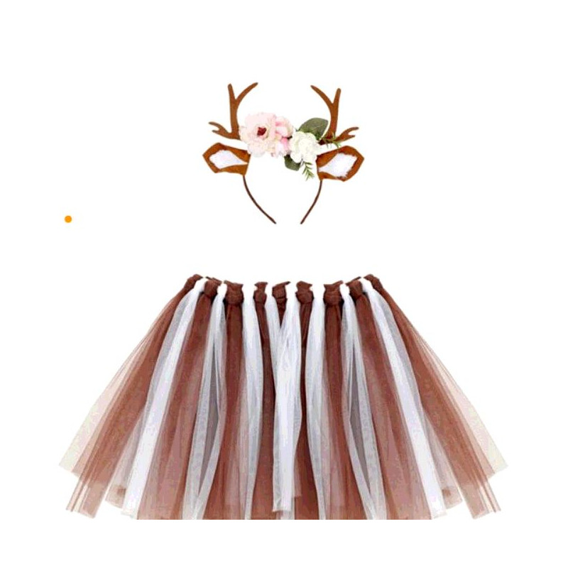 COSTUME DE RENNE (TUTU, BANDEAU)