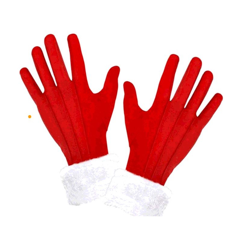 GANTS MERE NOEL BORDURE PELUCHE