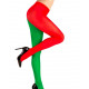 COLLANT BICOLORE ROUGE ET VERT