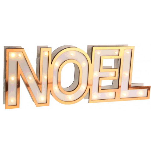 LETTRES NOEL LUMINEUSES BLANC