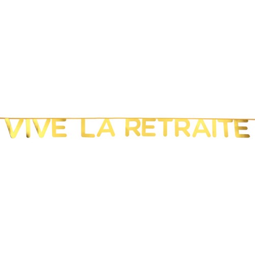 BANDEROLE RETRAITE OR
