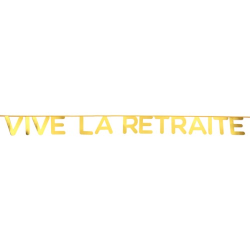 BANDEROLE RETRAITE OR