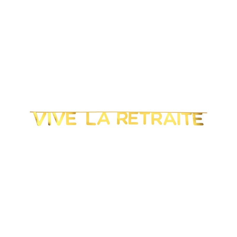 BANDEROLE RETRAITE OR