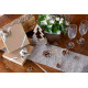 CHEMIN DE TABLE PAILLETTES ARGENTE